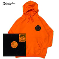 "BedroomWizard" 8oz Hoodie pt2  蛍光Orange