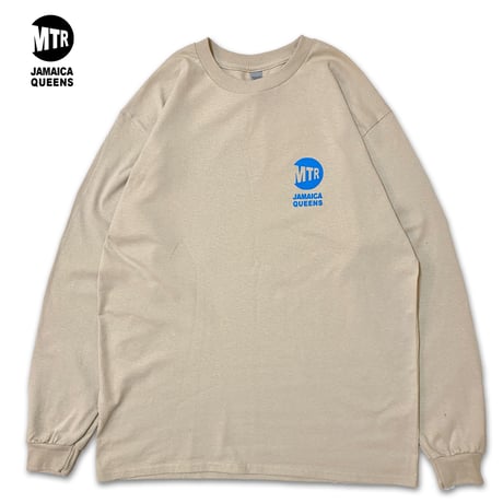 "JAMAICA QUEENS" 6oz US COTTON L/S Tee Sand