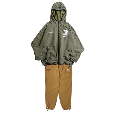 "THE HARLEM" Reversivle NYLON FREECE JKT OLIVE