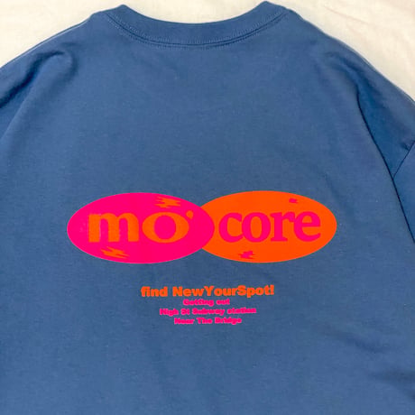 "mo' core" US COTTON 6oz L/S Tee IndigoBlue