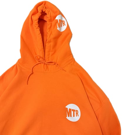 "MTR" 8oz Cotton Hoodie　SafetyOrange