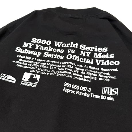 "SubwaySeries"6.5oz HeavyWeight L/S Tee Blk