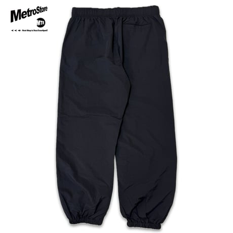 "SubwaySeries"Cottonlike NYLON PANTS BLACK