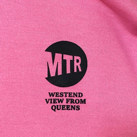 "ViewFromQueens" 8oz HOODIE PINK