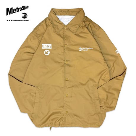 "MetroCard Farewell" NYLON COACH JKT  BEIGE