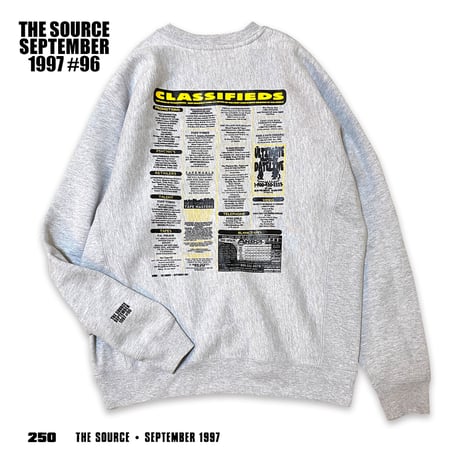 "CLASSIFIEDS 97" HeavyWeightSweat AshGrey