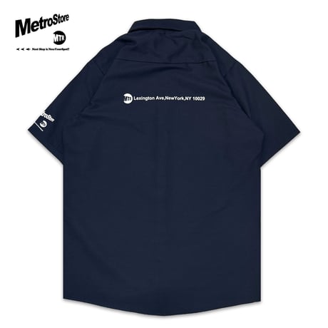 "EAST HARLEM"  4.25oz WorkShirt Navy