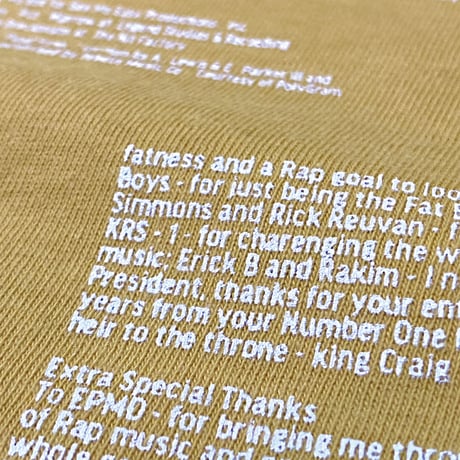 “CraigMack US ORIGINAL VINYL” Tee  MASTARD