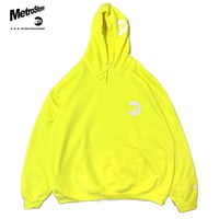 "MTR" 8oz Cotton Hoodie　SafetyGreen