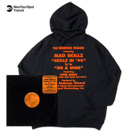 "BedroomWizard" 8oz Hoodie pt1 Black