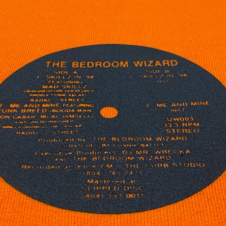 "BedroomWizard" 8oz Hoodie pt1 蛍光Orange