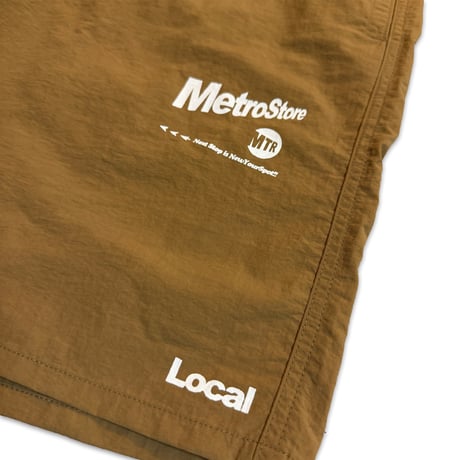 "MTR" NYLON SHORTS Coral.Brown.Olive