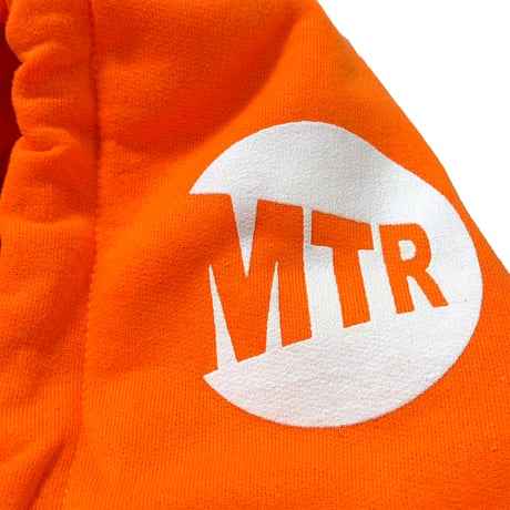 "MTR" 8oz Cotton Hoodie　SafetyOrange