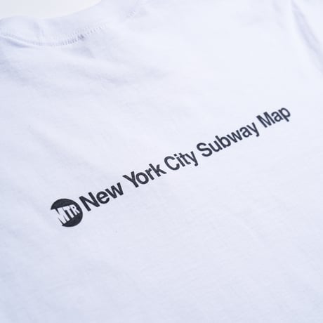 "STATEN ISLAND SUBWAY MAP Pt2" 7.5 oz Max Heavyweight S/S Tee White