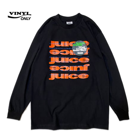 "Juice"  6.5oz HeavyWeight L/S Tee Black