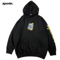 "The SPORTS" 9oz ComfortHoodie  BLK