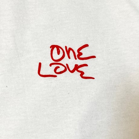 "ONELOVE" US COTTON 6oz S/S Tee White