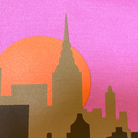 "ViewFromQueens" 8oz HOODIE PINK