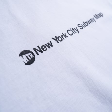 "STATEN ISLAND SUBWAY MAP Pt2" 7.5 oz Max Heavyweight S/S Tee White
