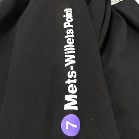 "SubwaySeries"6.5oz HeavyWeight L/S Tee Blk