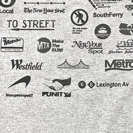 "Lexington Av Local" 6.5oz HeavyWeight L/S Tee Gray