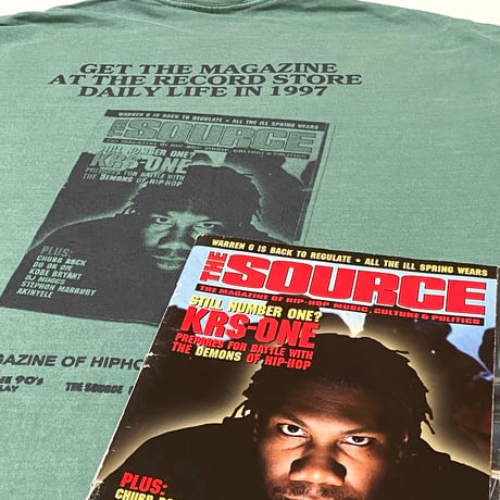 "THE MAGAZINE 1997" 6.1oz Garment Dyed Tee LightGreen