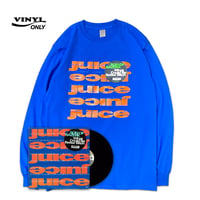 "Juice"  6oz  US Cotton L/S Tee Blue