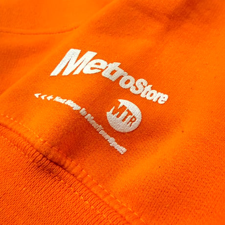 "MTR" 8oz Cotton Hoodie　SafetyOrange