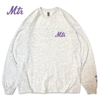 "The 7Train" 6oz US COTTON L/S Tee Ash
