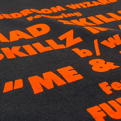 "BedroomWizard" US COTTON 6oz L/S Tee Black