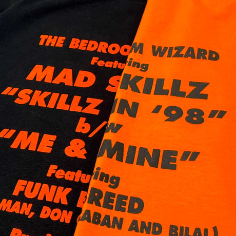 "BedroomWizard" US COTTON 6oz L/S Tee 蛍光Orange