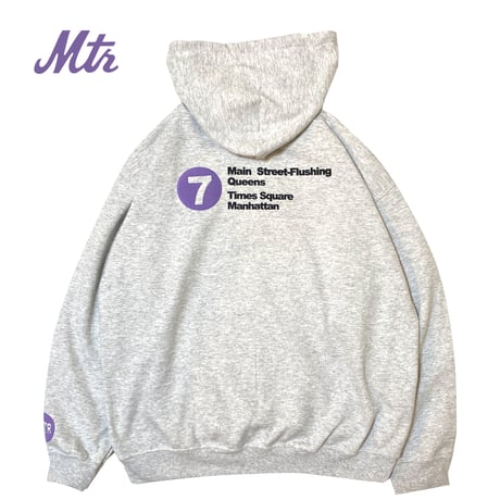 "The 7Train" 8oz Hoodie Ash