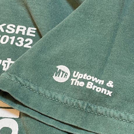 ”CassetteTape＆Crack”  GarmentDye 6.1oz Tee LightGreen