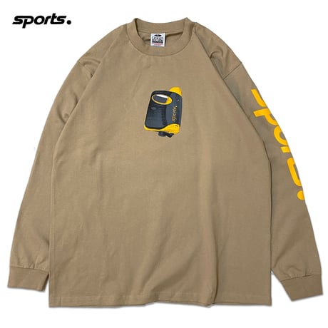 "The SPORTS" 6.5oz HeavyWeight L/S Tee  Khaki