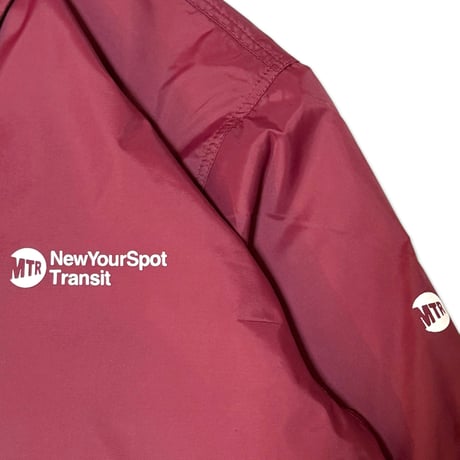"MetroCard Farewell" NYLON COACH JKT  BURGANDY