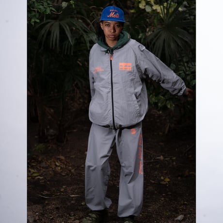 "STATEN ISLAND FERRY CREW TYPE" NYLON PANTS GRAY