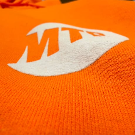 "MTR" 8oz Cotton Hoodie　SafetyOrange
