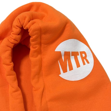 "MTR" 8oz Cotton Hoodie　SafetyOrange