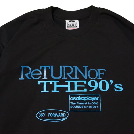 "Return Of The 90's"  6.5oz HeavyWeight S/S Tee Black