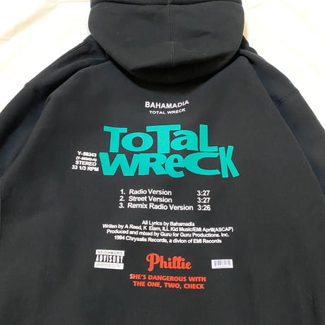 "Phillie VINYL" HeavyWeightHoodie Black