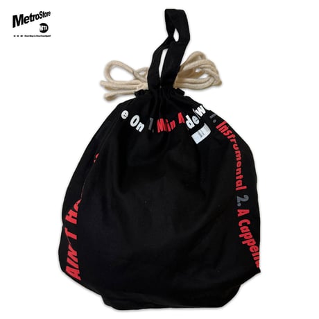 "It Ain't Hard To Tell" Cotton Knapsack Black