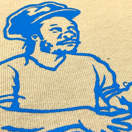 "JAMAICA QUEENS" 6oz US COTTON L/S Tee Sand