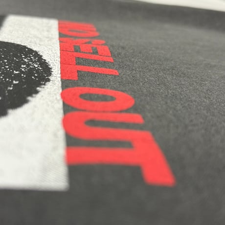 "NO SELLOUT" 6.1oz GarmentDye L/S Tee PepperBlack