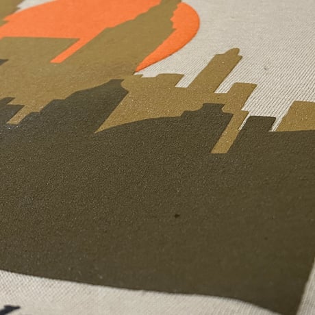 "ViewFromQueens" 6oz US COTTON S/S Tee SAND