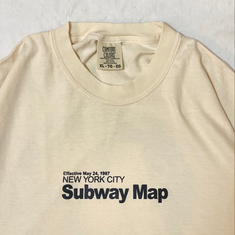 ”TheMap1987”  GarmentDye 6.1oz Tee Ivory