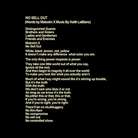 "NO SELL OUT" LongSleeveTee