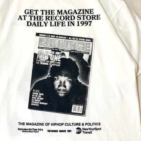 "THE MAGAZINE 1997" 6.1oz Garment Dyed Tee White