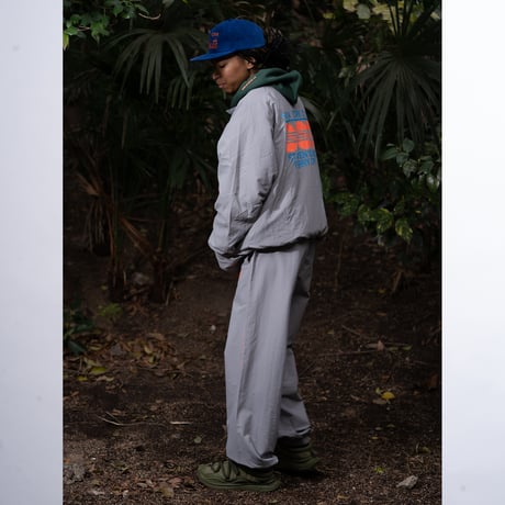 "STATEN ISLAND FERRY CREW TYPE" NYLON TRACK JKT ASH GRAY