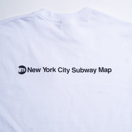 "STATEN ISLAND SUBWAY MAP Pt1" 7.5 oz Max Heavyweight S/S Tee White