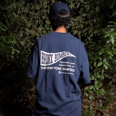 "THE BRONX BOMBERS" 7.5oz GarmentDye Heavyweight Tee ShadowBlack